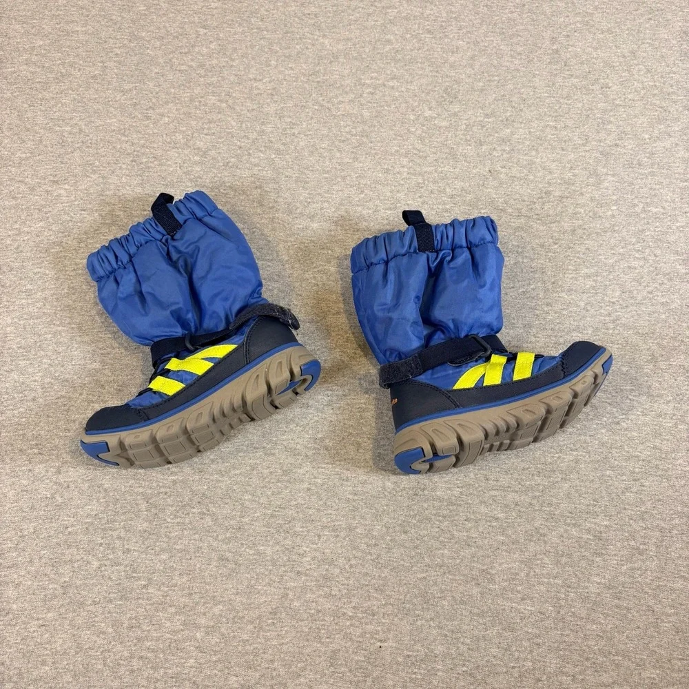 Stride Rite M2P Sneaker Boot Boys 9.5 Blue Insulated Winter CB54131
